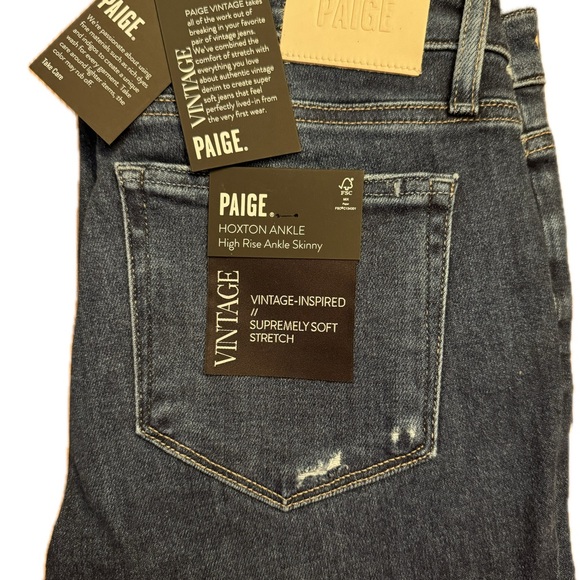 Paige jeans Hoxton Ankle Skinny NWT Size 30 - Picture 3 of 5